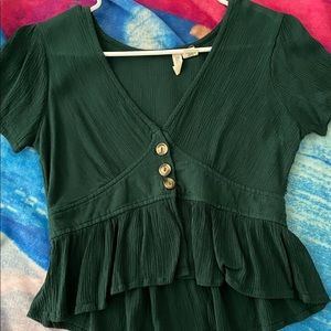 Dark green blouse
